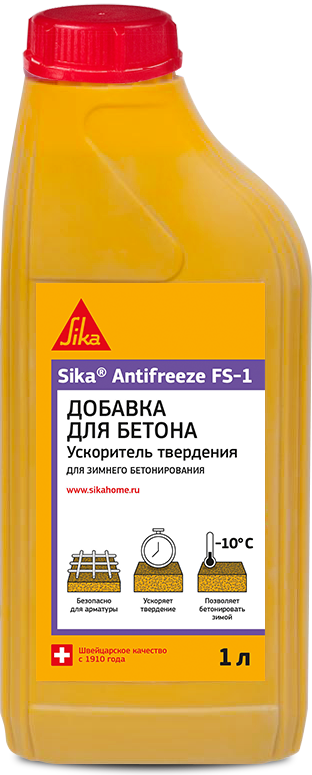16722315 Добавка морозостойкая Antifreeze FS-1, 1 л STLM-0007153 SIKA