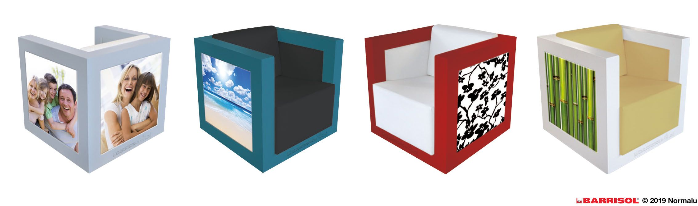 Светящееся кресло из ПВХ с подлокотниками BARRISOL BARRISOL® ARCH-00045408 - Вид №2