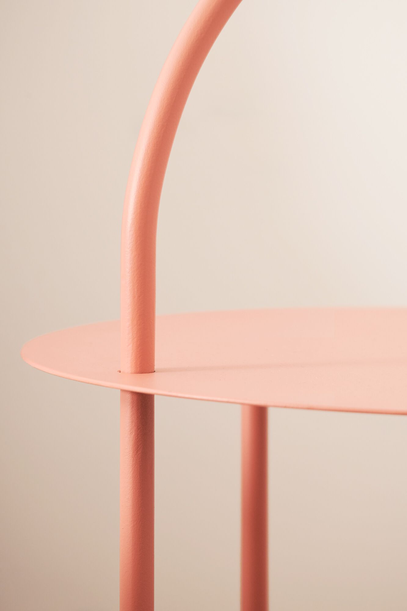 Круглая прикроватная тумбочка из кованого железа Lispi Himalia ARCH-00076763 - Вид №8