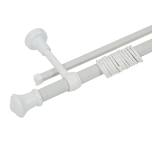 Карниз двухрядный Успех 160 см цвет лайт