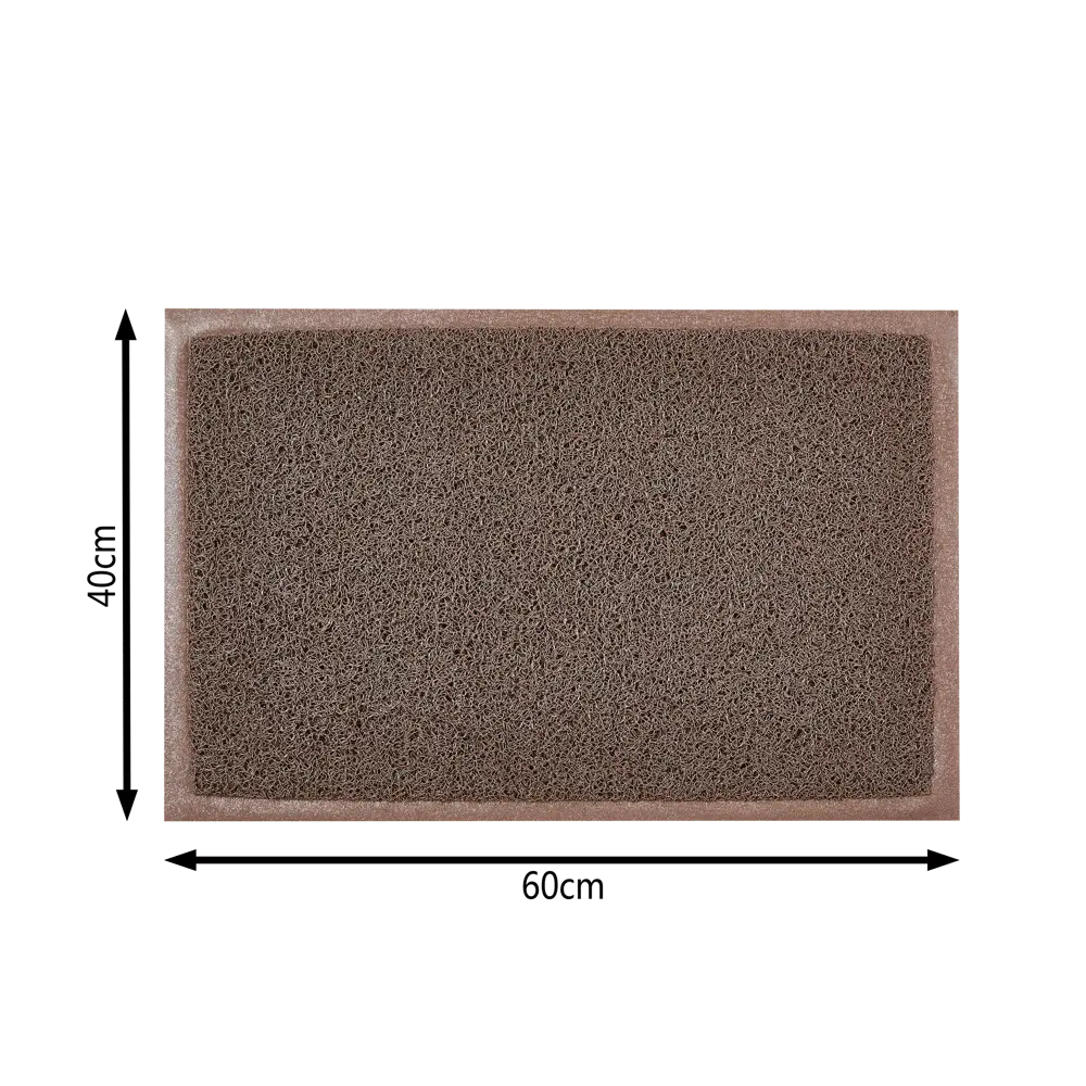 Коврик Inspire Vinyl Diamond 40x60 см ПВХ на виниле цвет коричневый STLM-2061801 - Вид №3