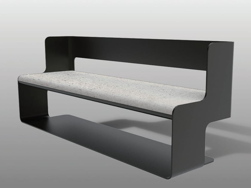 Скамья со спинкой Viscio Urban Design SLALOM A ARCH-00110938