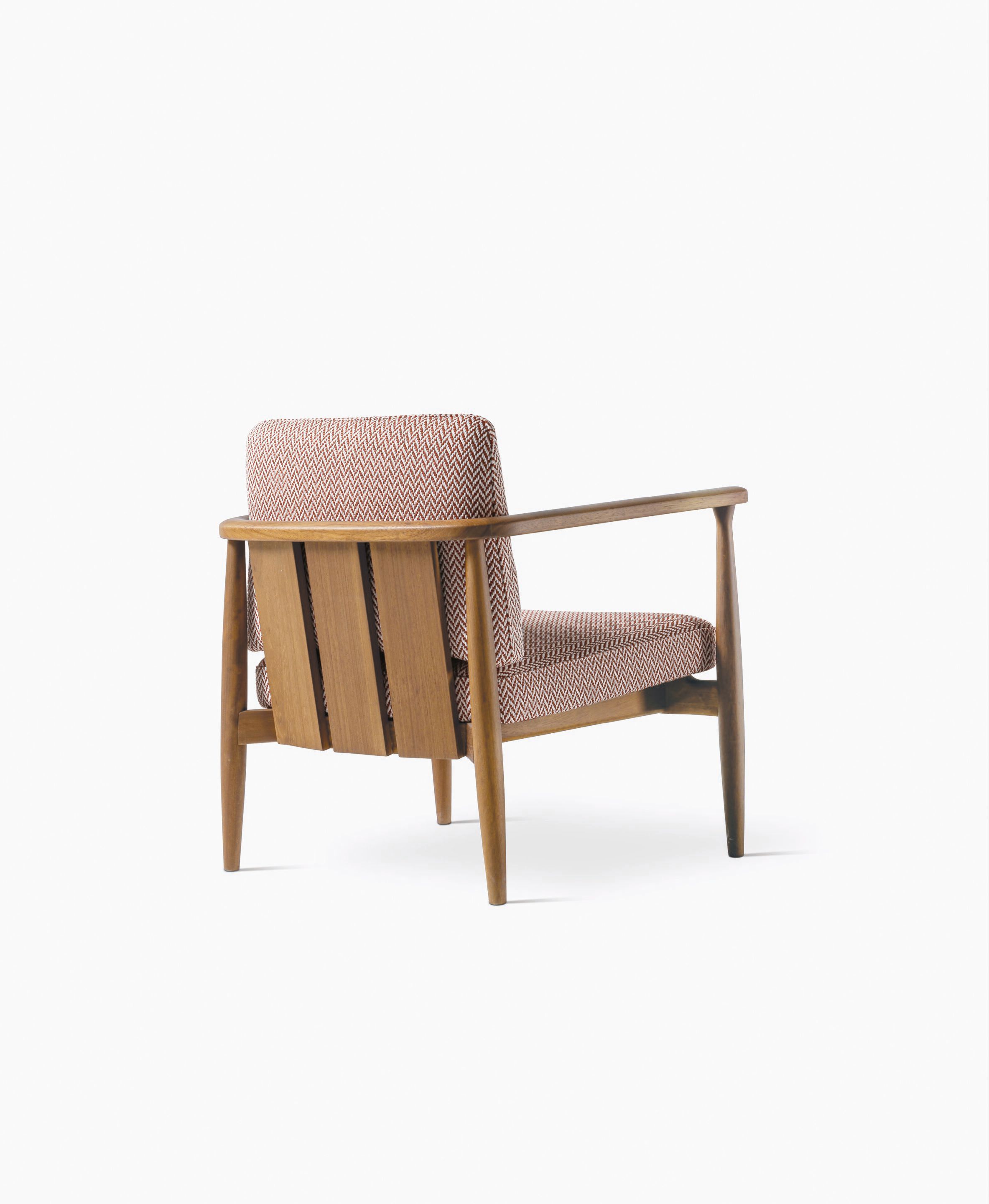 Кресло из ироко и ткани с подлокотниками Casamilano Arne ARCH-00054715 - Вид №2