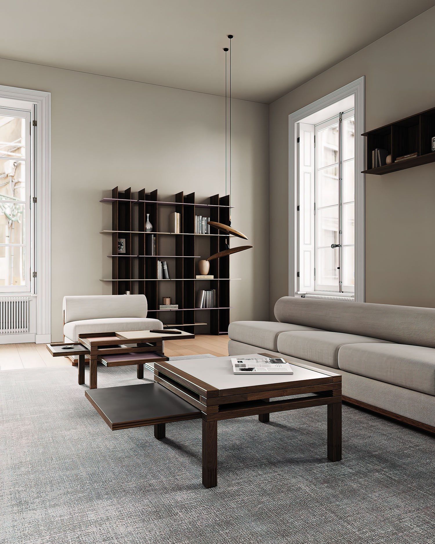 Низкий журнальный столик из массива дерева SCULPTURES JEUX Par ARCH-00033855 - Вид №2