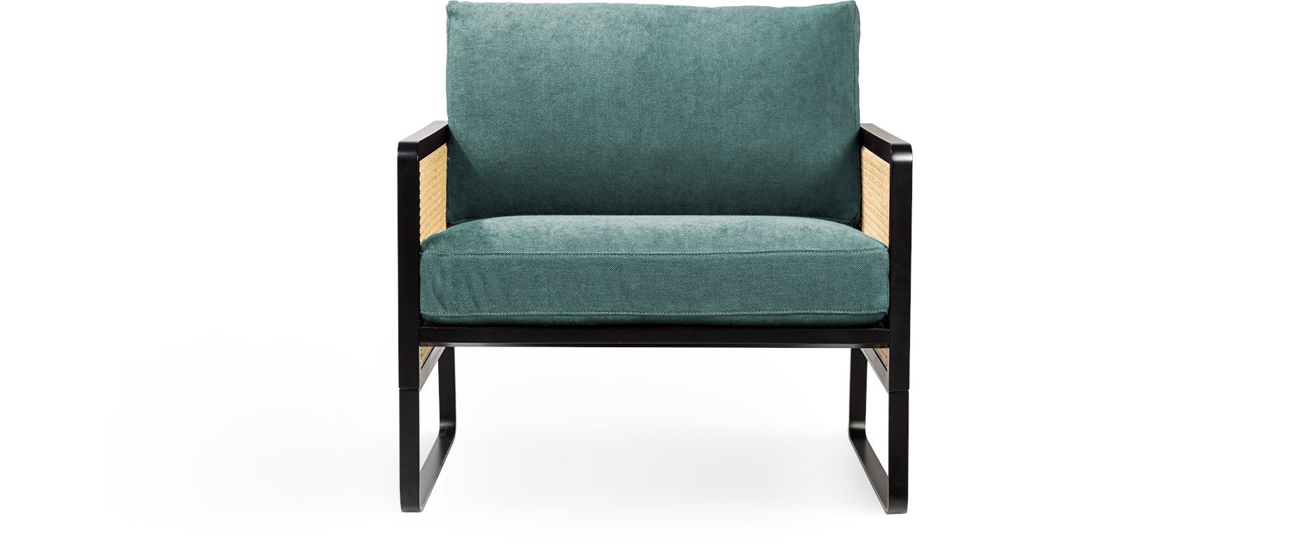 Винтажное стильное бархатное съемное мягкое кресло RED EDITION плетеная ARCH-00037426 - Вид №21