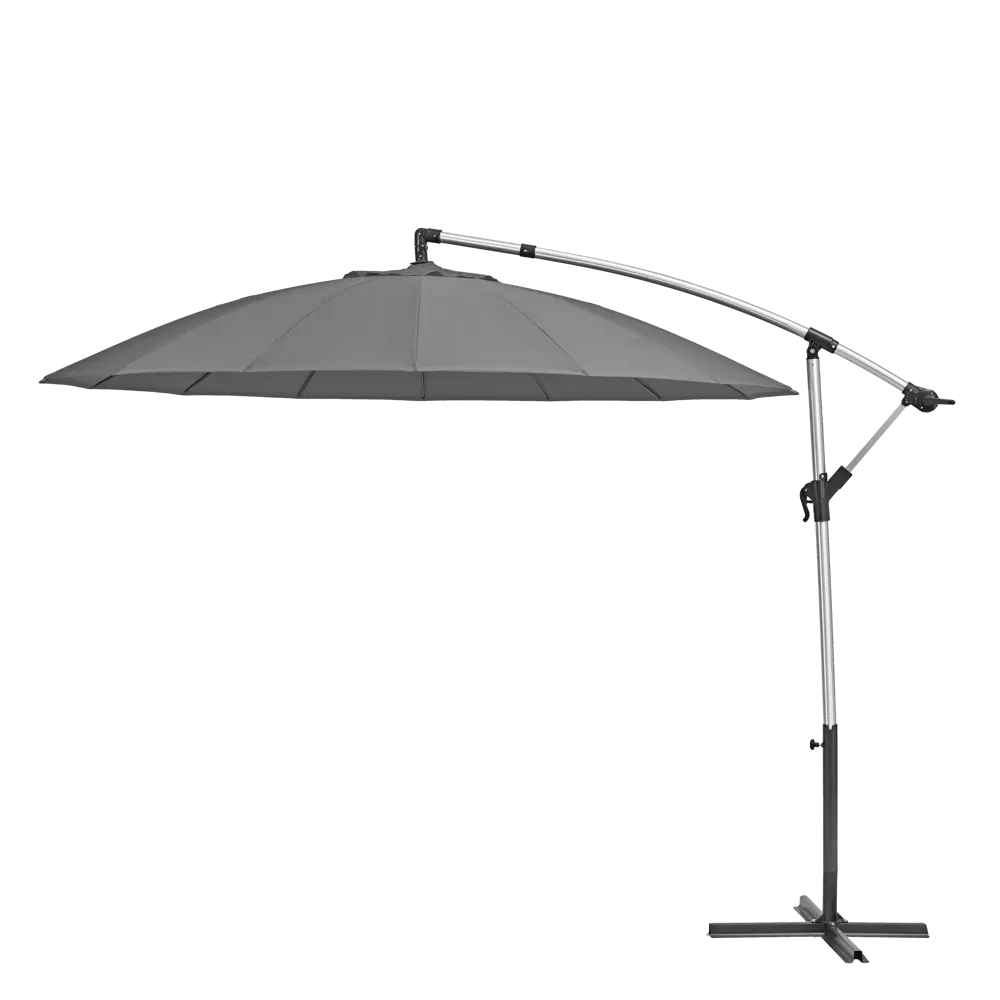 Зонт садовый Naterial Sinae 2.9 м серый с подставкой STLM-2087422