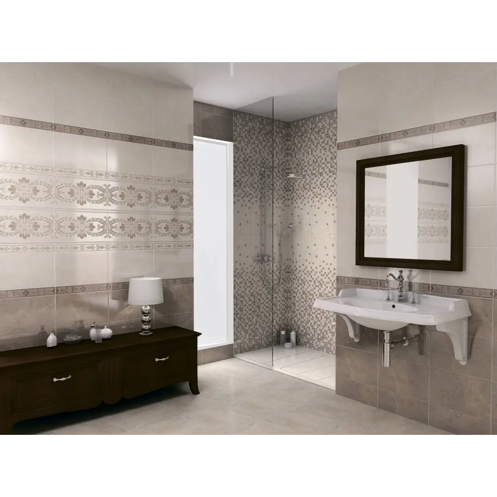 Плитка настенная Kerama Marazzi Мармион 25x40 см 1.1 м² цвет серый STLM-2060743 - Вид №3