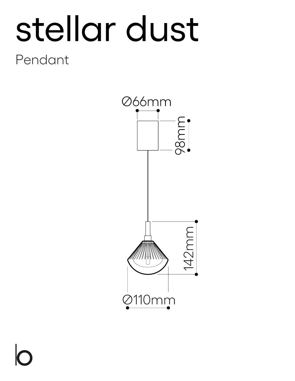 Кристалл светодиодный подвесной светильник bomma STELLAR DUST ARCH-00009657 - Вид №7