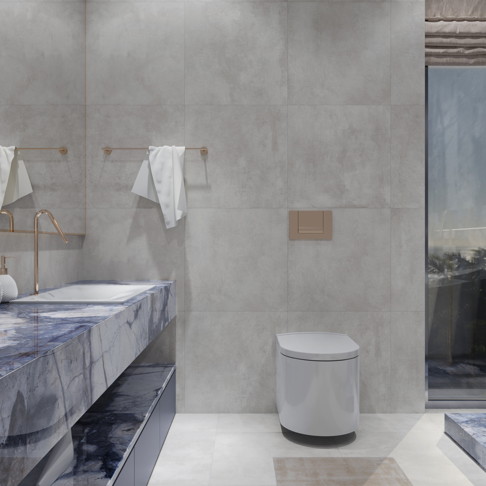 Керамогранит CEMENTUM LIGHT GREY 60х60 Arcadia Ceramica RT6003-A 