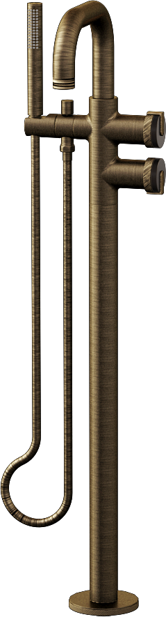 E-11557-R1OB-L1VBB-VBB Смеситель напольный отдельностоящий (внешняя часть) GRAFF MOD+