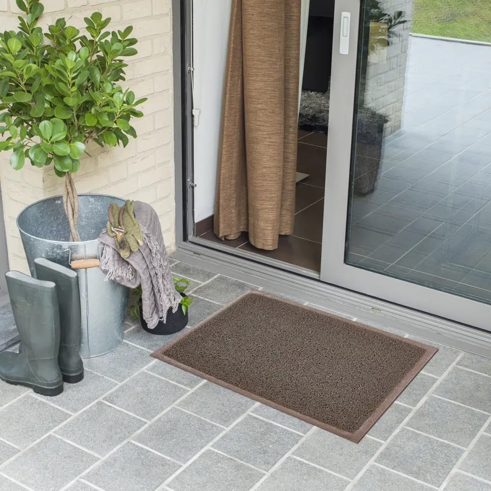 Коврик Inspire Vinyl Diamond 40x60 см ПВХ на виниле цвет коричневый STLM-2061801 - Вид №4