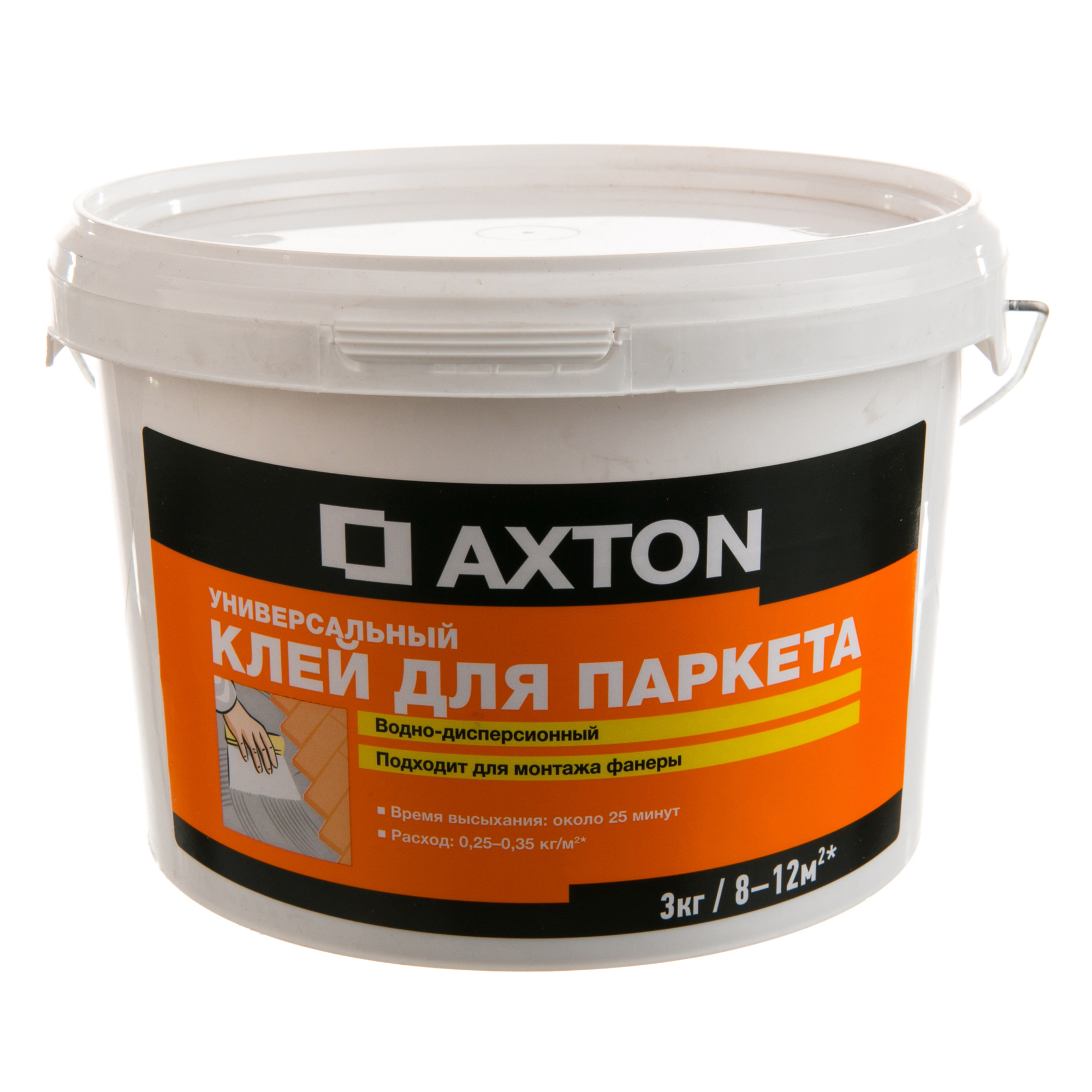 17350744 Клей водно-дисперсионный для паркета, 3 кг STLM-0007956 AXTON