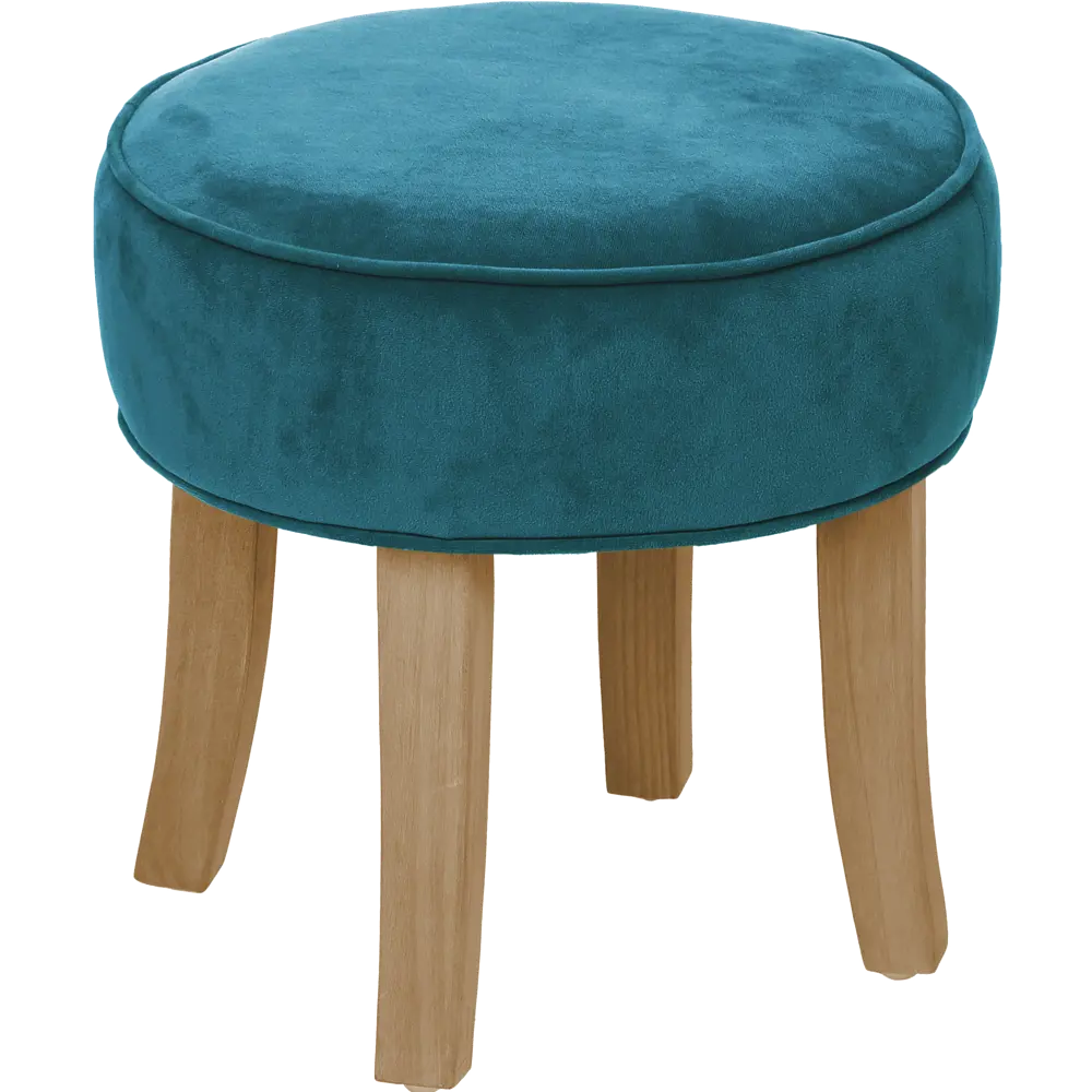 Табурет Atmosphera ø35 см с обивкой цвет синий STLM-2198478