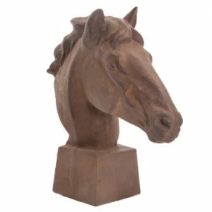Статуэтка декоративная коричневая Horse Head PUSHA PUSHA 062718 Коричневый