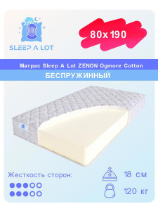 91175669 Матрас Zenon Ogmore Cotton 80x190 см беспружинный STLM-0510971 SLEEP A LOT