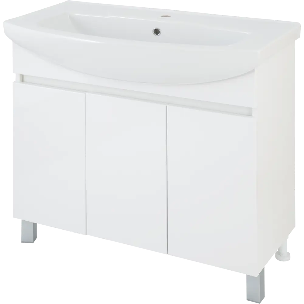 Santreyd Тумба под раковину Элеганс 105 см белая 89123918 Соло STLM-0078643 - Вид №1