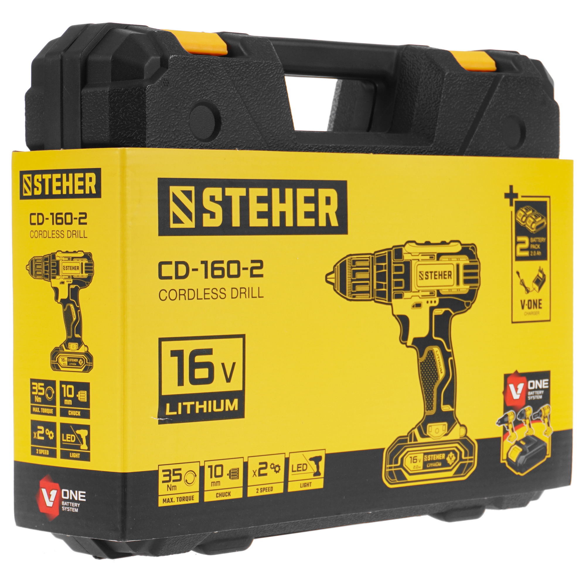 Дрель-шуруповерт STEHER CD-160-2 9963359 STDN-0056995 - Вид №10