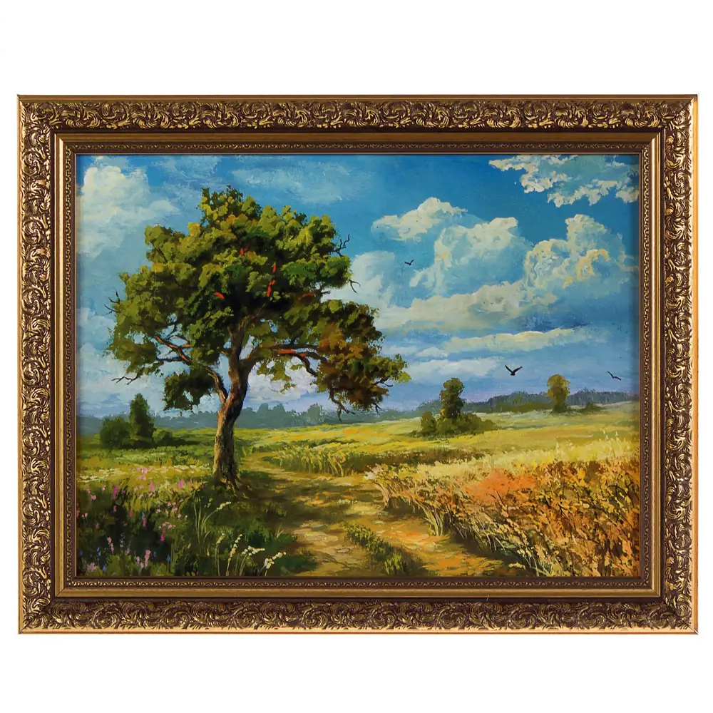 Картина в раме 30x40 см «Дерево в поле» 18853087 STLM-2158688 Santreyd 