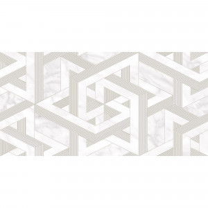 Декор настенный A16281 29.8x59.8 см мрамор цвет бежево-белый CERSANIT Marvel