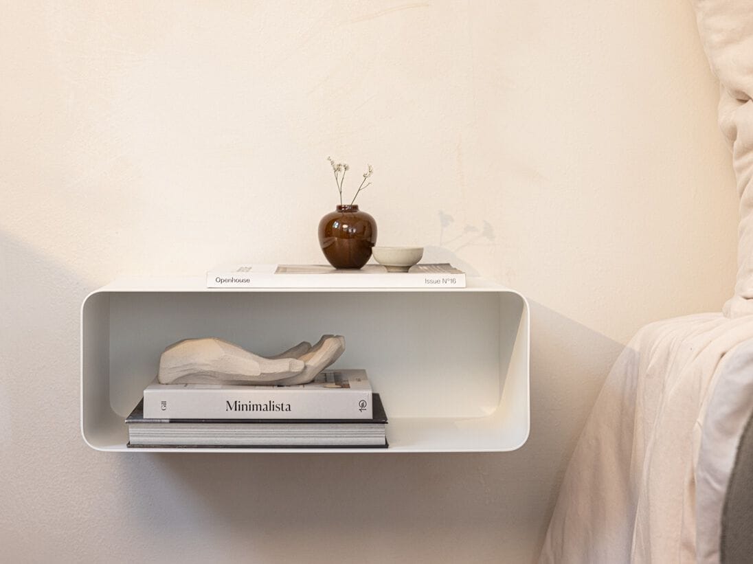 Стальная подвесная прикроватная тумбочка с порошковым покрытием Metallbude NELIO ARCH-00123617 - Вид №6