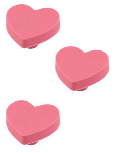 90764665 Ручка мебельная UM-HEART сердце розовый комплект 3 шт STLM-0373416 GTV