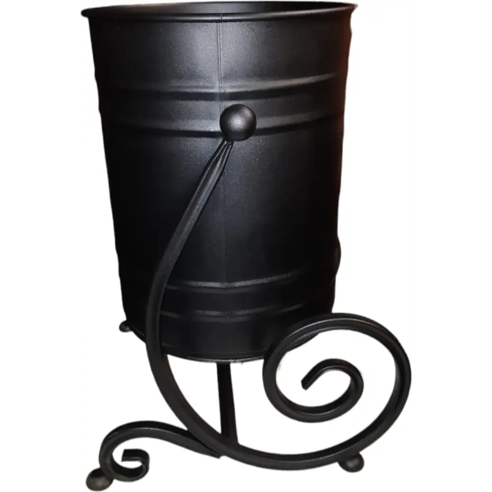 Урна ø36 h48 см металл черный с элементами ковки Santreyd STLM-2152641 - Вид №1