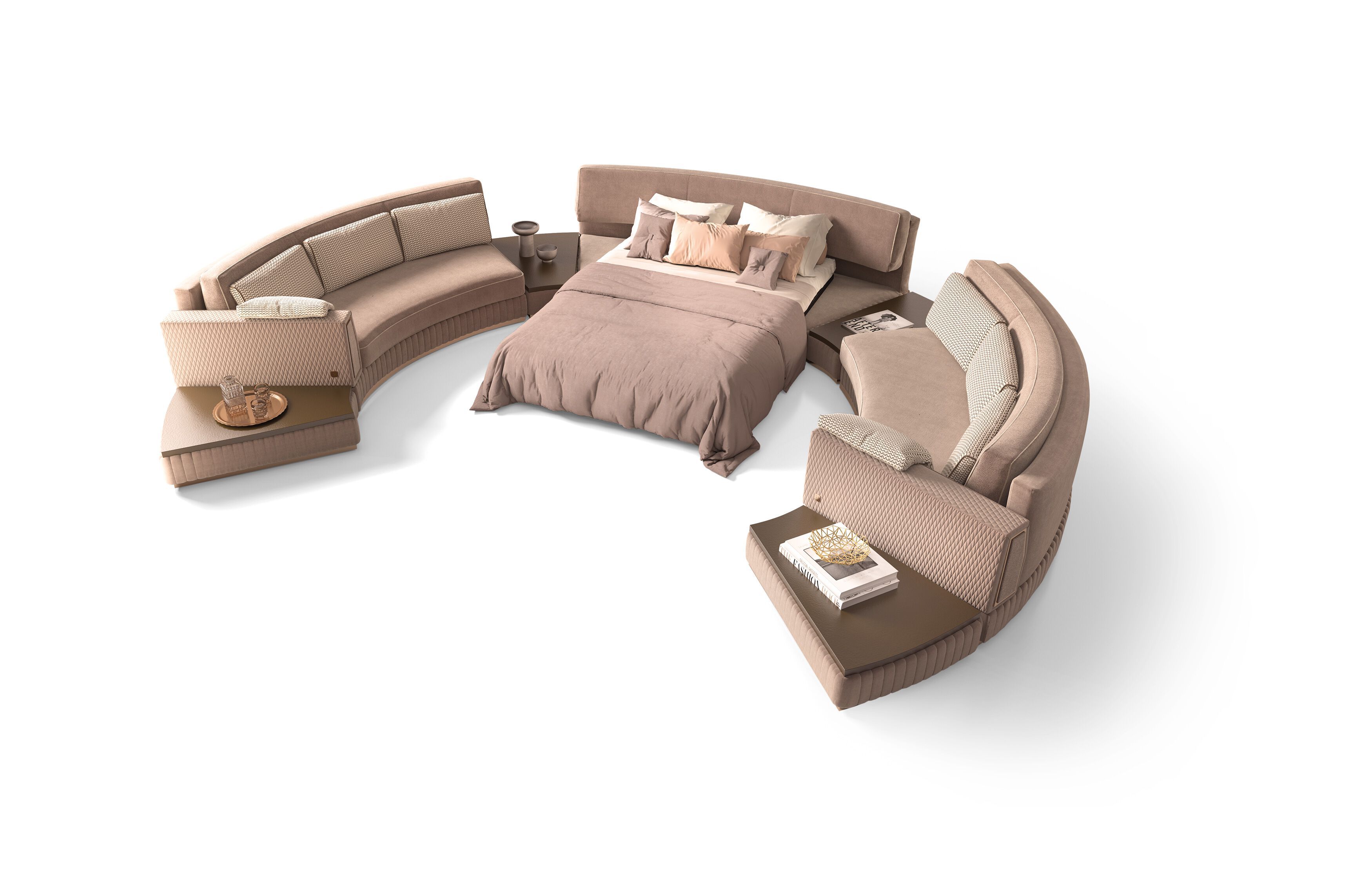 Двойной изогнутый диван-кровать KEOMA Dante ARCH-00116315 - Вид №7