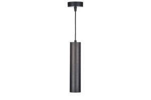 16255306 Подвесной светильник цилиндр D55мм GU10 черный, провод 1,5м P51A.D55.B Светкомплект