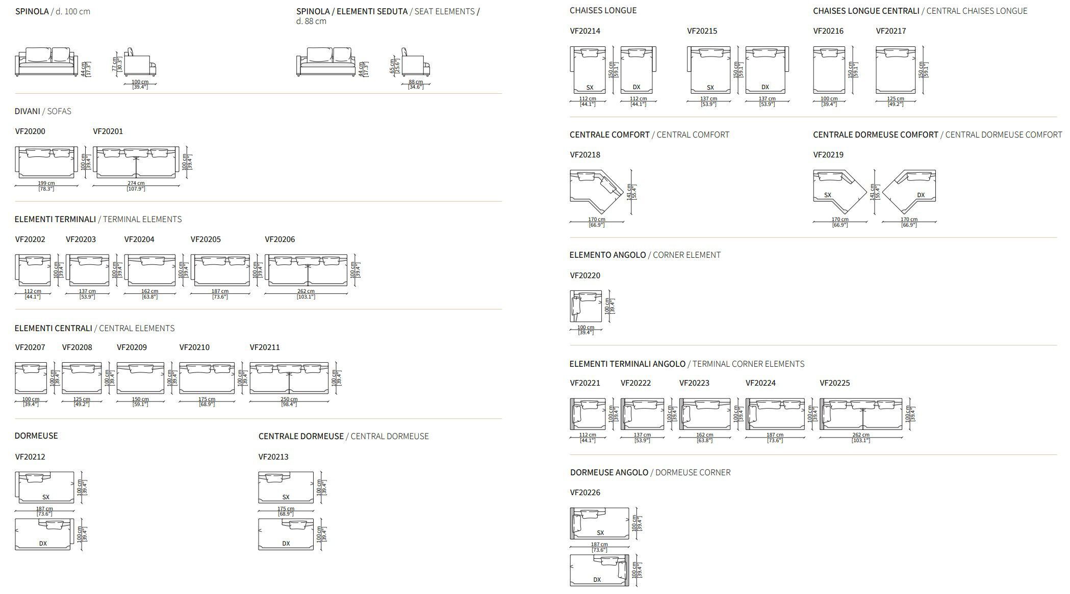 Модульный тканевый диван Vittoria Frigerio SPINOLA ARCH-00073660 - Вид №13