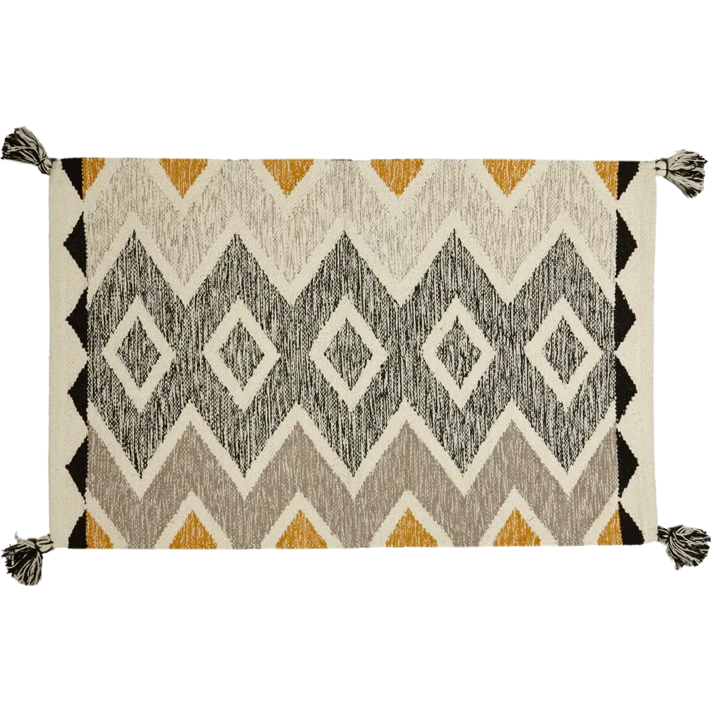 Коврик Inspire декоративный хлопок AIARI 60x90 см цвет черно-белый STLM-2141783 - Вид №1