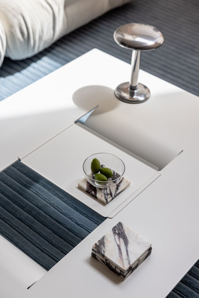 Низкий журнальный столик из листового металла Metallbude CUT ARCH-00111188 - Вид №41