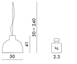 Светодиодный подвесной светильник из инженерного пластика Kartell BELLISSIMA ARCH-00007734 - Вид №14