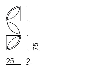 Алюминиевый светодиодный настенный светильник Bizzotto Italia ARCH-00047723 - Вид №2
