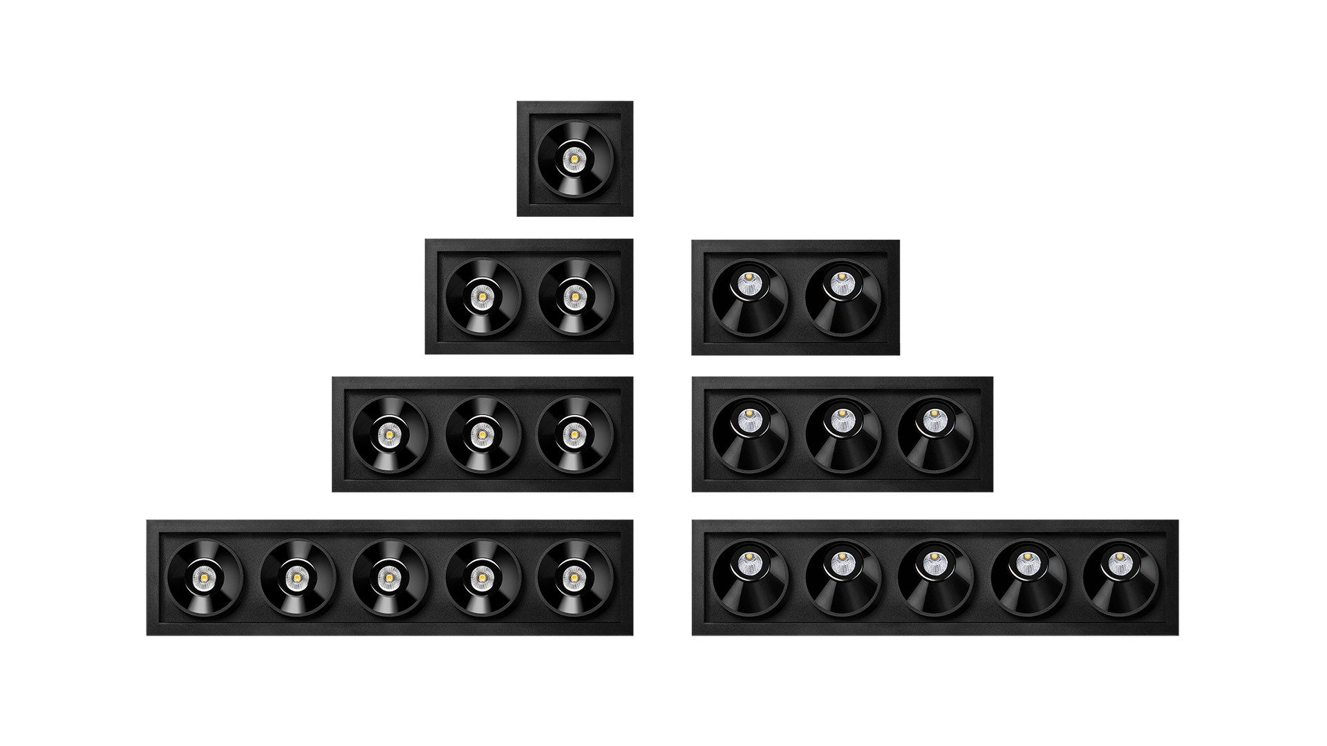 Несколько алюминиевых светодиодных утопленных прожекторов Arkoslight Black Foster ARCH-00088906 - Вид №5