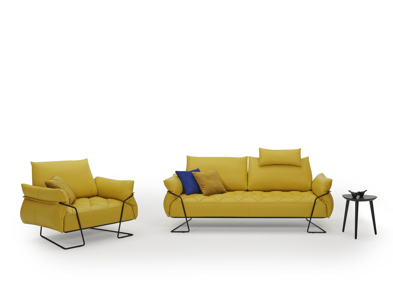 Тканевое кресло с подлокотниками AERRE ITALIA Yellow ARCH-00041977 - Вид №2