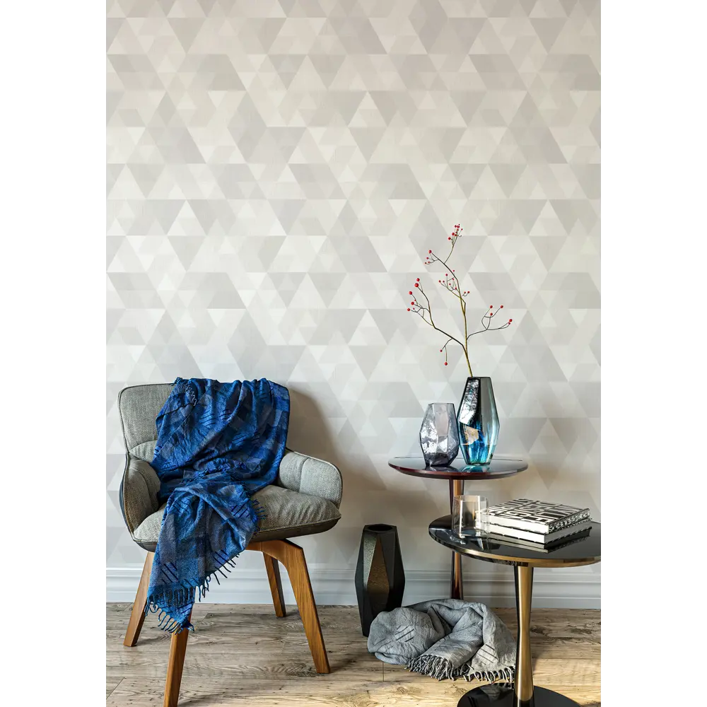 Обои флизелиновые Vog Collection Triugla светло-бежевые 1.06 м VV72594-14 89446144 STLM-2047632 - Вид №3