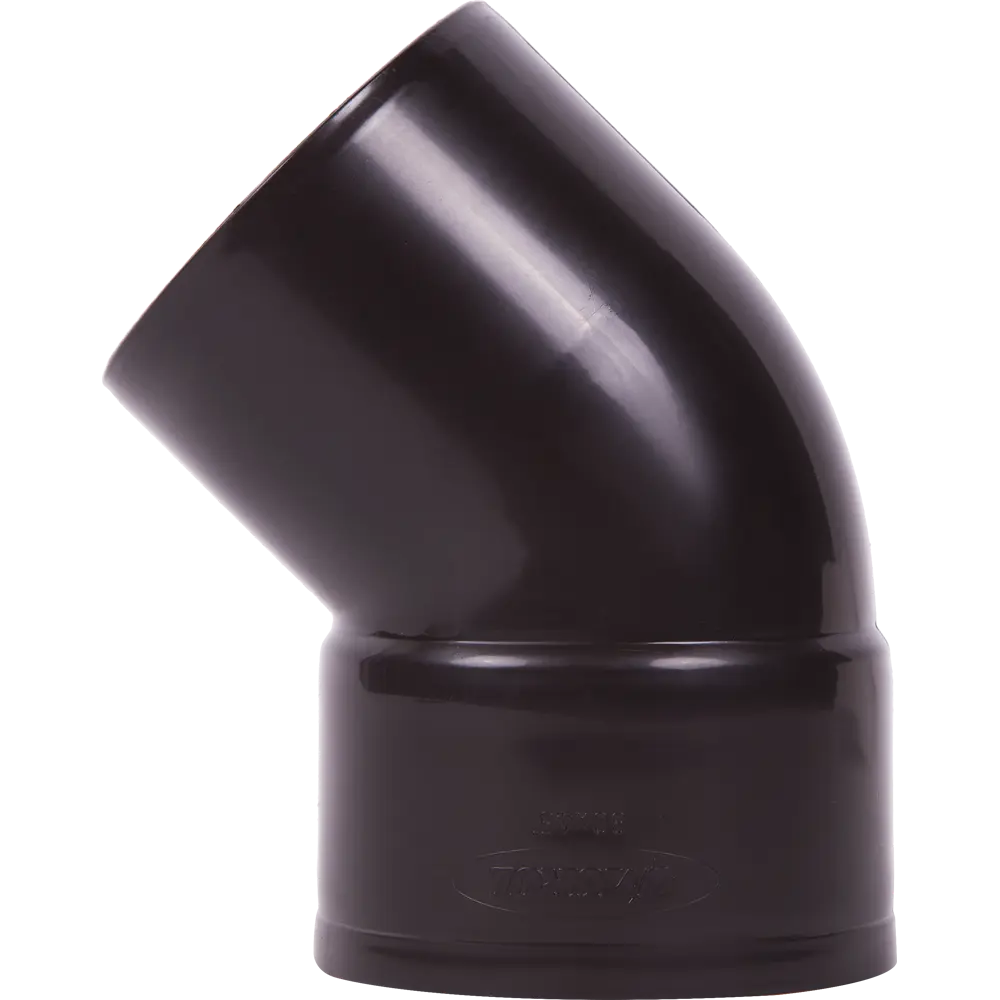 Отвод на 45° для трубы 80 мм цвет коричневый MUROL STLM-2132863 - Вид №2