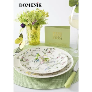 Тарелка Domenik wild botanicals фарфор DM9760