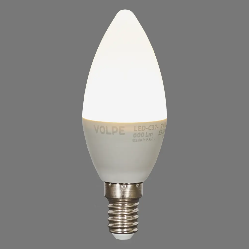 Светодиодная лампа Volpe Norma свеча E14 7Вт нейтральный белый свет 82314012 STLM-1432692 - Вид №3