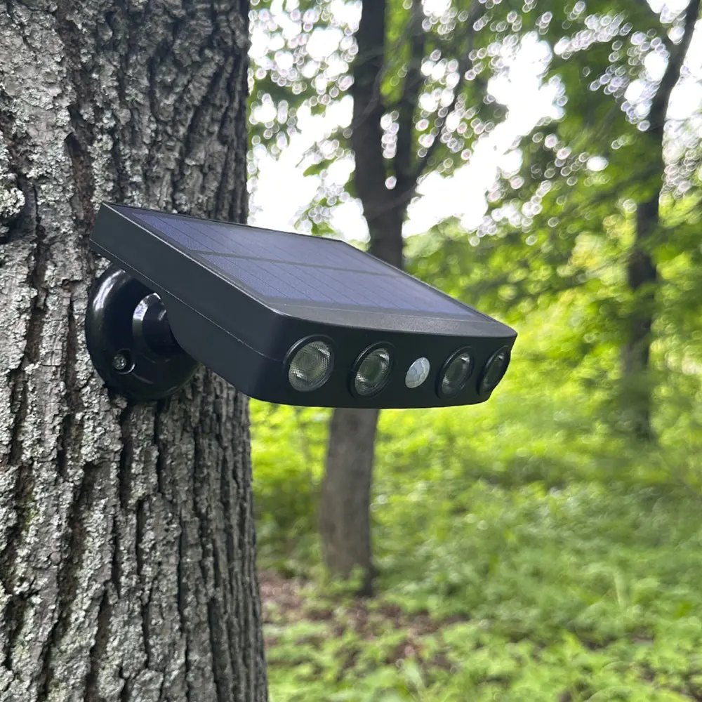 Светильник светодиодный уличный Duwi Solar LED на солнечных батареях 3 режима 4Вт 6500К 500Лм IP65 датчик движения черный 83972980 STLM-2169202  - Вид №1