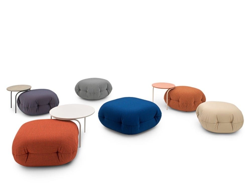 Кожаный квадратный пуф LEOLUX LX LXZ06 ARCH-00043537 - Вид №1