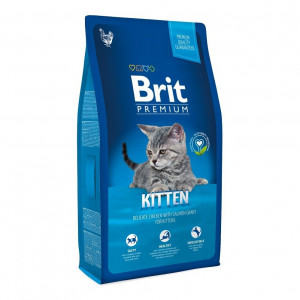 ПР0037863 Корм для котят Premium Cat Kitten курица в лососевом соусе сух. 1,5кг Brit