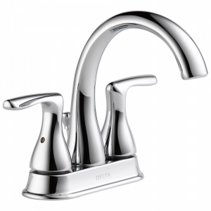 B2518LF Смеситель для ванной комнаты с двумя ручками Delta Faucet Foundations Хром