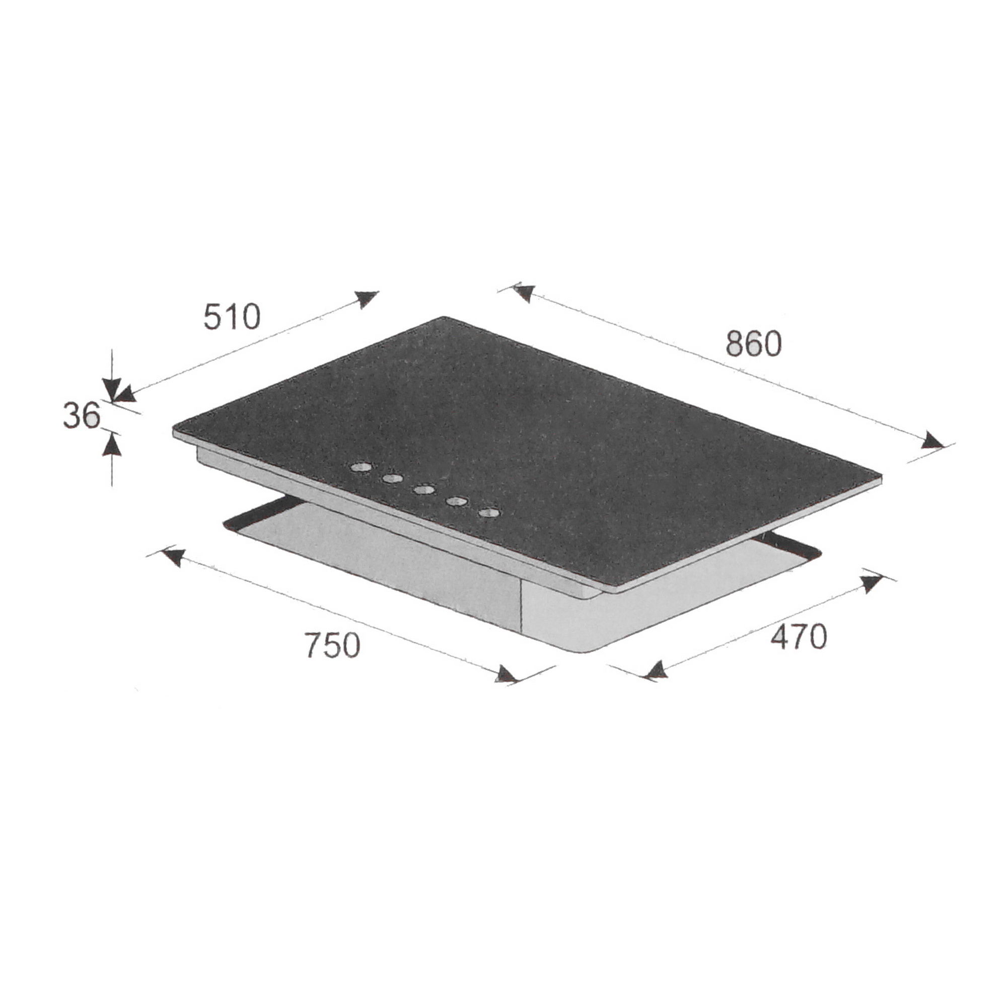 8169917 Газовая варочная поверхность Kaiser KCG 9387 Turbo STDN-0110041 - Вид №6
