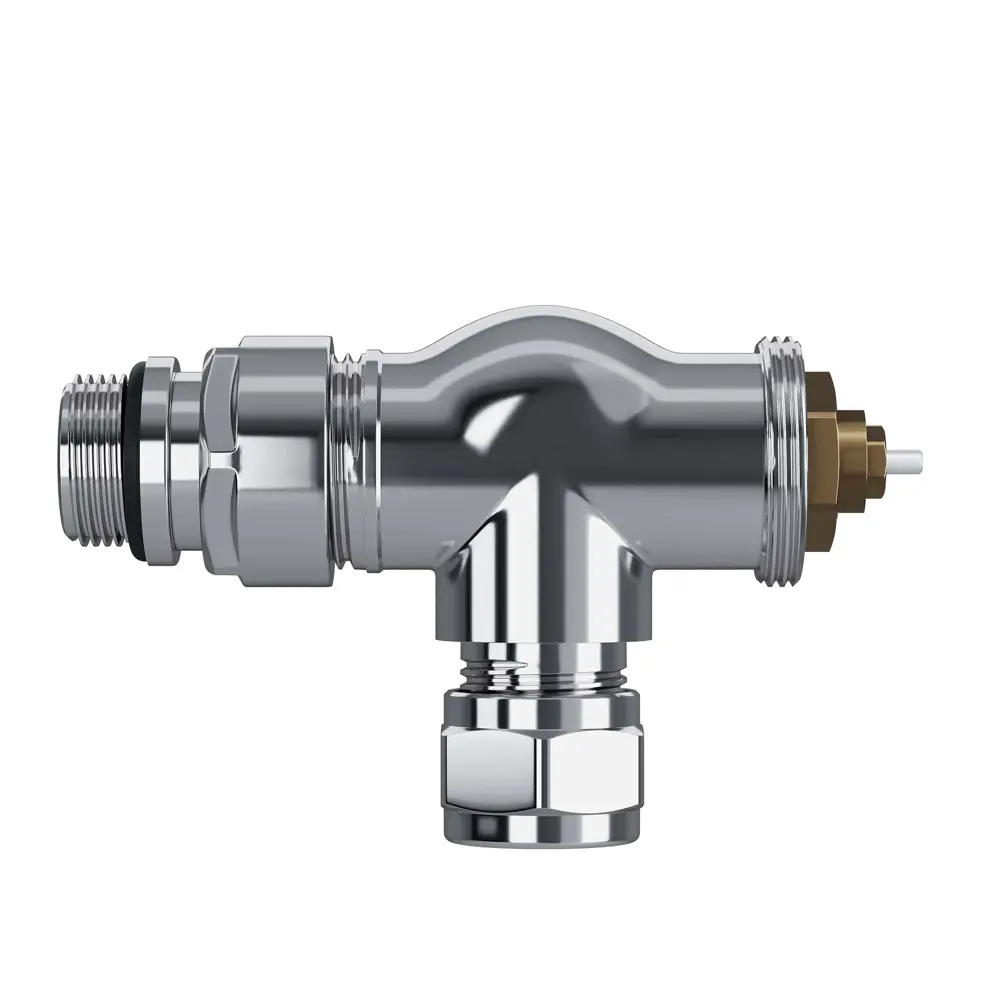 Термостатический комплект для радиатора осевой Royal Thermo Design Pro 1/2" латунь цвет хром STLM-2143778 - Вид №3