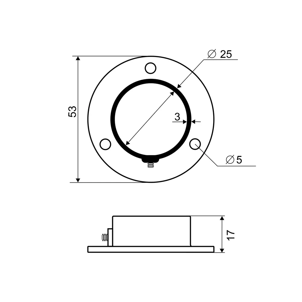 Держатель трубы ⌀25 с фиксатором хром Santreyd STLM-2191901 - Вид №2