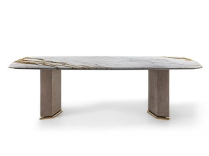 Мраморный обеденный стол