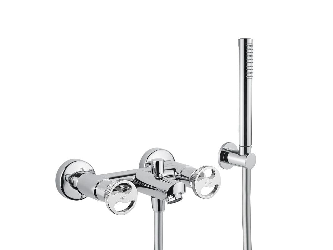 Хромированный латунный настенный смеситель для ванны Bugnatese тысяча девятьсот пятьдесят ARCH-00035131 - Вид №1