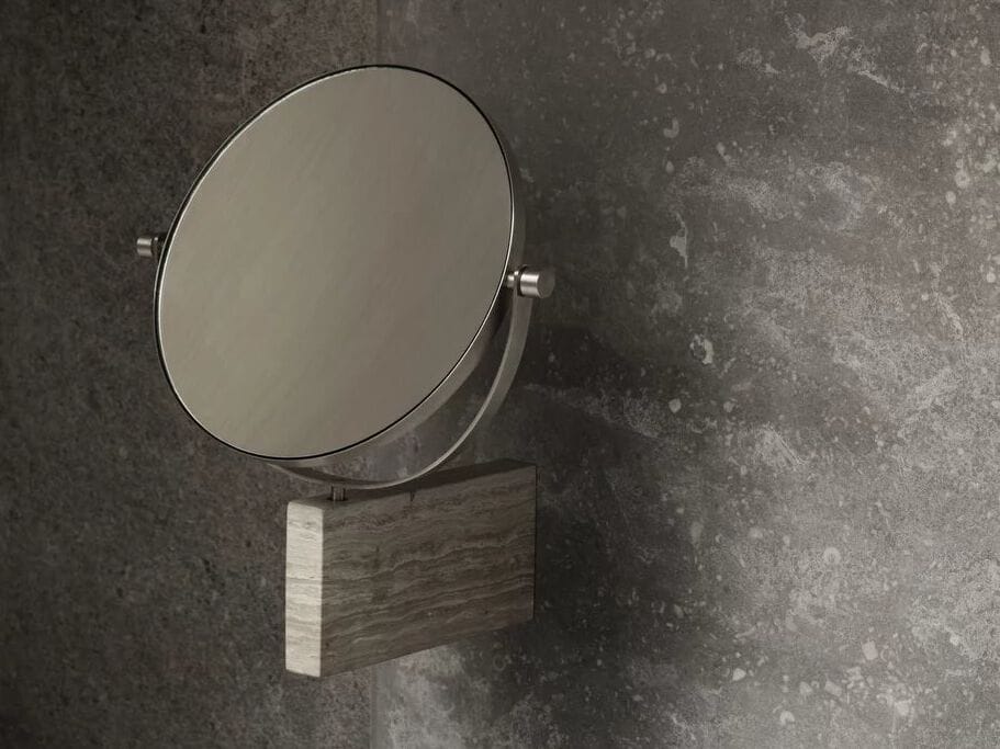 Настенное мраморное вращающееся зеркало для ванной комнаты blomus Lamura ARCH-00011735 - Вид №3