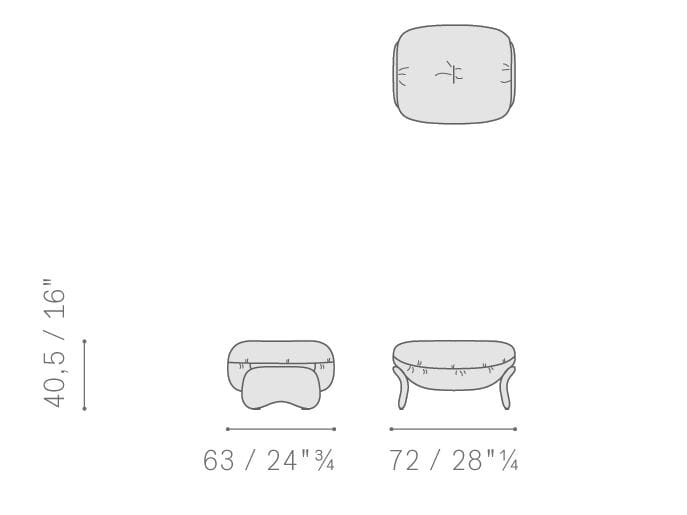 Кожаный пуф Poltrona Frau коллекция-мебель и аксессуары ARCH-00152131 - Вид №8
